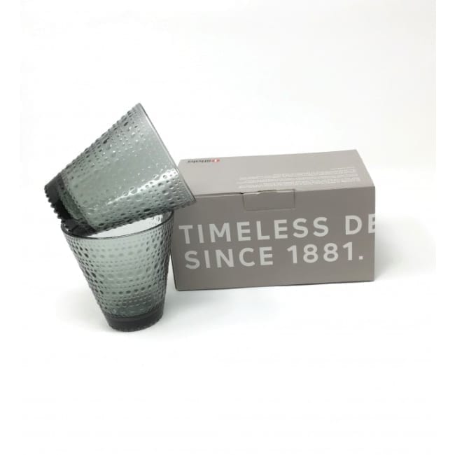 Iittala Kastehelmi Trinkgläse - grau