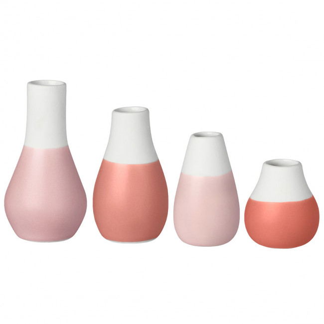 Mini Vasen 4er-Set rosa - Räder