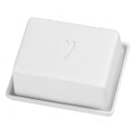 Butterdose Porzellan Herz - Räder