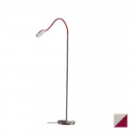 Stehlampe Alu/Rot flexibel