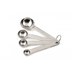 Teelöffel-Messlöffel 4er-Set aus Edelstahl