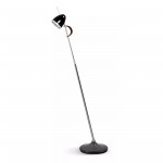 Stehlampe Retro Schwarz glanz