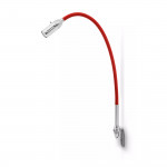 Flexible Wandleuchte Klein Alu/Rot