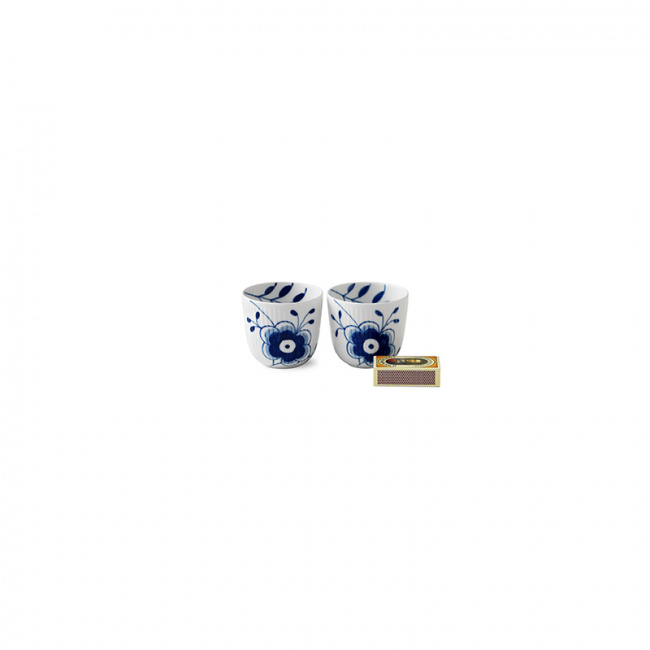 Blue Fluted Mega Teelicht
