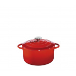 Gusseisentopf rund 31 cm rot - Küchenprofi