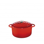 Gusseisentopf rund 33 cm rot - Küchenprofi