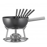 Käsefondue-Set Aluminium Induktion schwarz - Spring