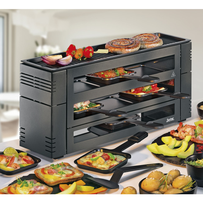 PizzaRaclette 6 schwarz Spring