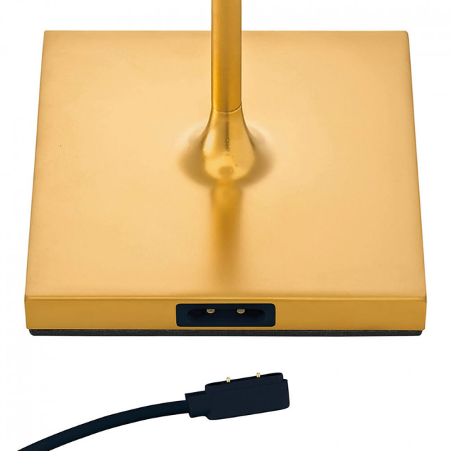 Akkuleuchte gold