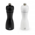 Salzmühle "Tahiti Duo" Schwarz & Weiß 15 cm - Peugeot Saveurs