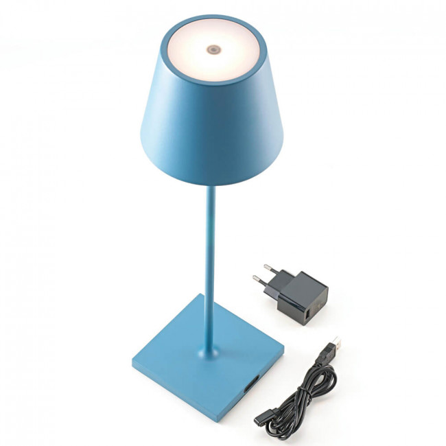 Akkuleuchte blau