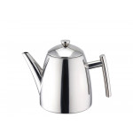 Teekanne aus Edelstahl mit Teefilter 1 Liter