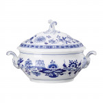 Blau Zwiebelmuster Terrine mit Deckel Hutschenreuther