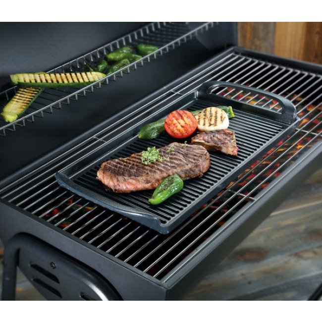 Grillplatte Gusseisen 38 cm Küchenprofi