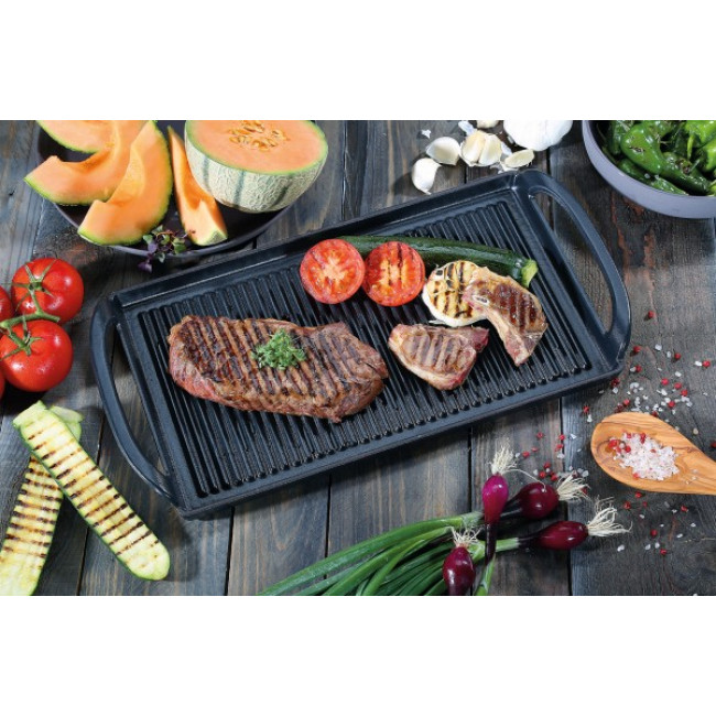 Grillplatte Gusseisen 38 cm Küchenprofi