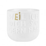 Eierbecher weil ich dich so gern hab räder