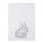Geschirrtuch Frohstoff Kaninchen grau
