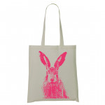 Frohstoff Stoffbeutel Hase neonpink