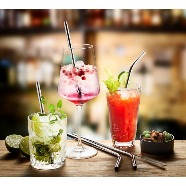 gefu edelstahltrinkhalm 4er-Set gefu edelstahltrinkhalm 4er-Set