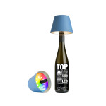 TOP 2 Akku-Flaschenleuchte blau sompex