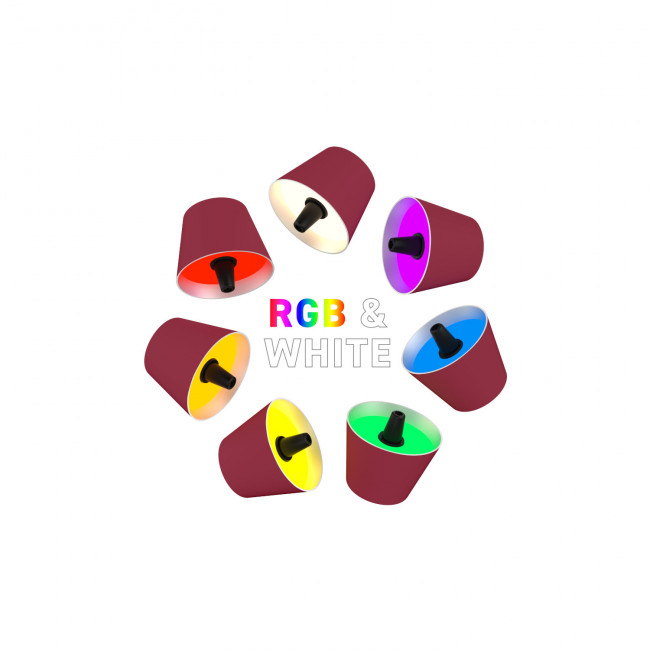 TOP 2 Akku-Flaschenleuchte bordeaux sompex TOP 2 Akku-Flaschenleuchte bordeaux sompex