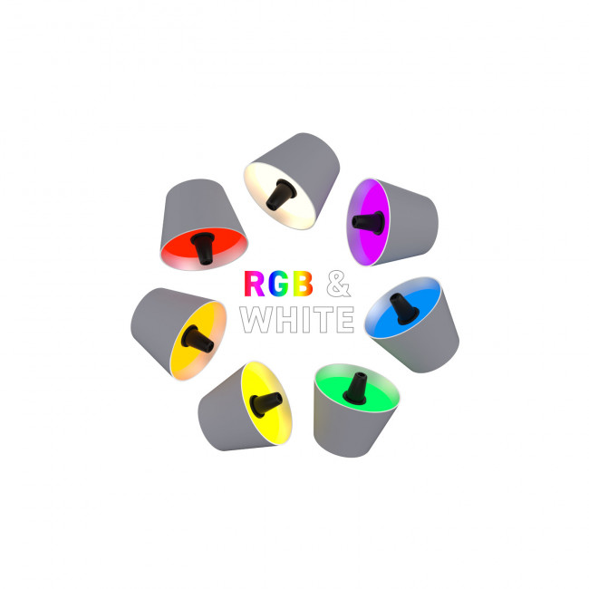 TOP 2 Akku-Flaschenleuchte grau sompex TOP 2 Akku-Flaschenleuchte grau sompex