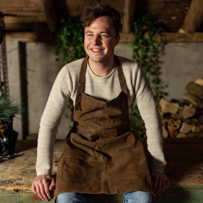 Lederschürze Vintage