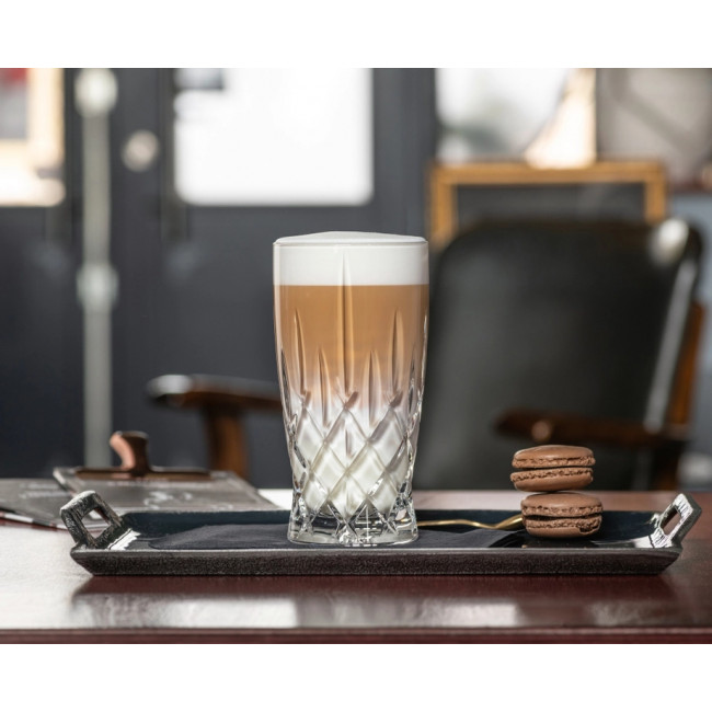 Noblesse Latte Macchiato 4er-Set mit Glashalmen - Nachtmann