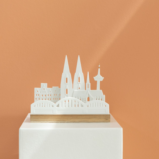 Lichtobjekt Stadtsilhouette Köln räder Lichtobjekt Stadtsilhouette Köln räder