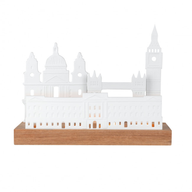 Lichtobjekt Stadtsilhouette London räder