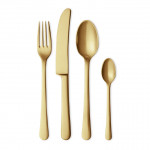 Georg Jensen Besteck Copenhagen matt Gold 16 tlg.