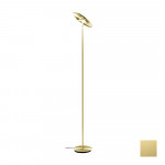 Deckenfluter mit schwenkbarem großem Kopf Eloxal Messing