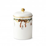 Royal Copenhagen Dose mit Deckel Star Fluted Christmas