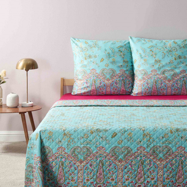Bassetti gesteppte Tagesdecke Indian Roses T1