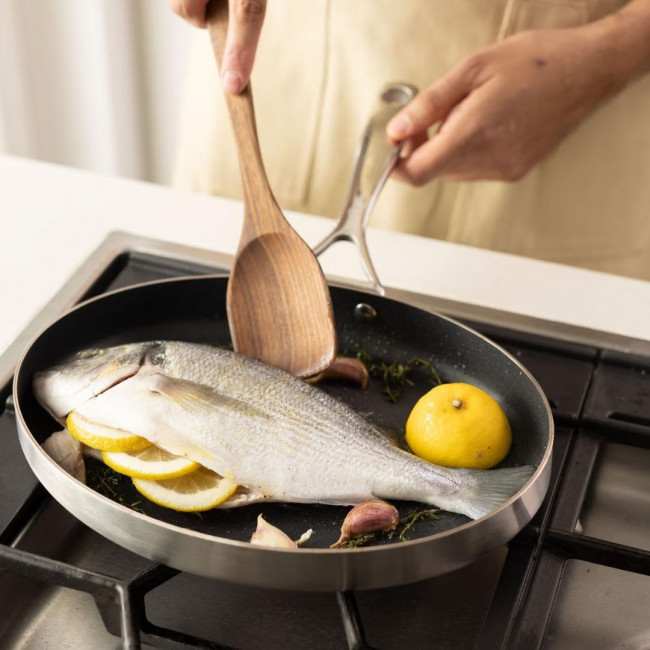Beschichtete Olavson Kupferkern Fischpfanne