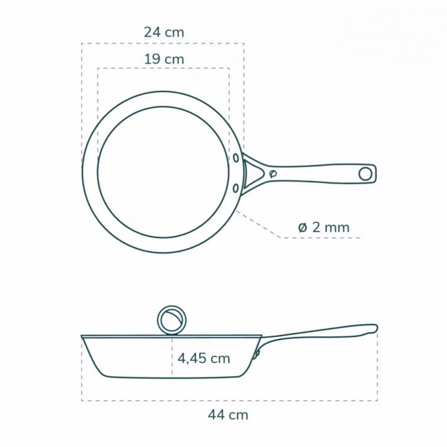 Olavson Kupferkernpfanne 24 cm Olavson Kupferkernpfanne 24 cm