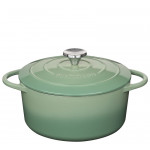 Provence Bratentopf rund Jade