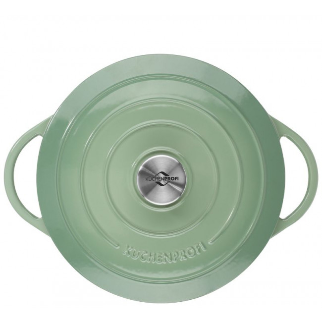 Provence Bratentopf rund Jade