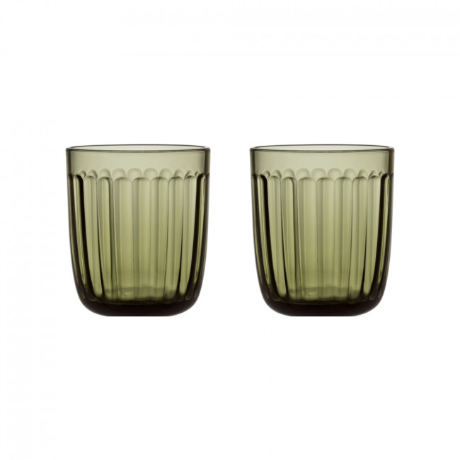 Raami Trinkglas Set Moosgrün