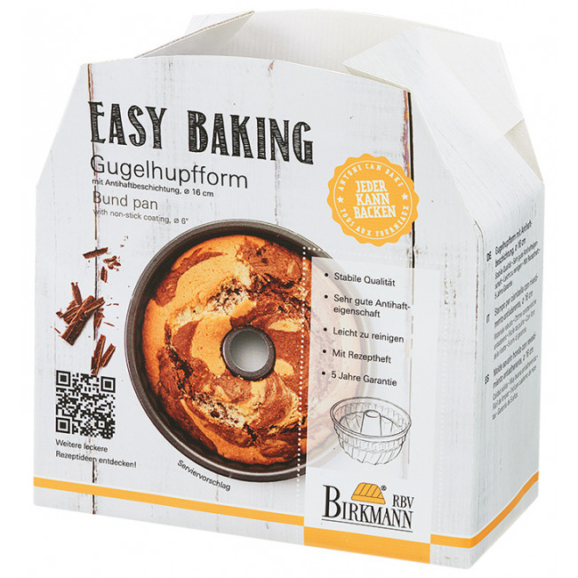 881136 Birkmann Gugelhupfform 16 cm Easy-Baking
