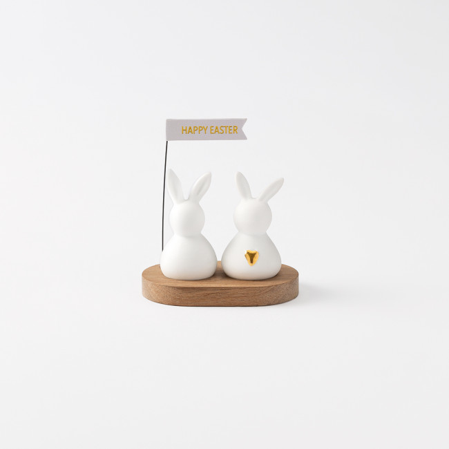 Hasengruß Happy Easter Räder