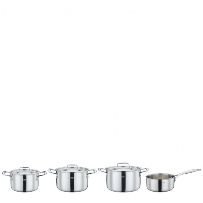 GOURMET Topf-Set 4-teilig, mit Stielkasserolle Spring