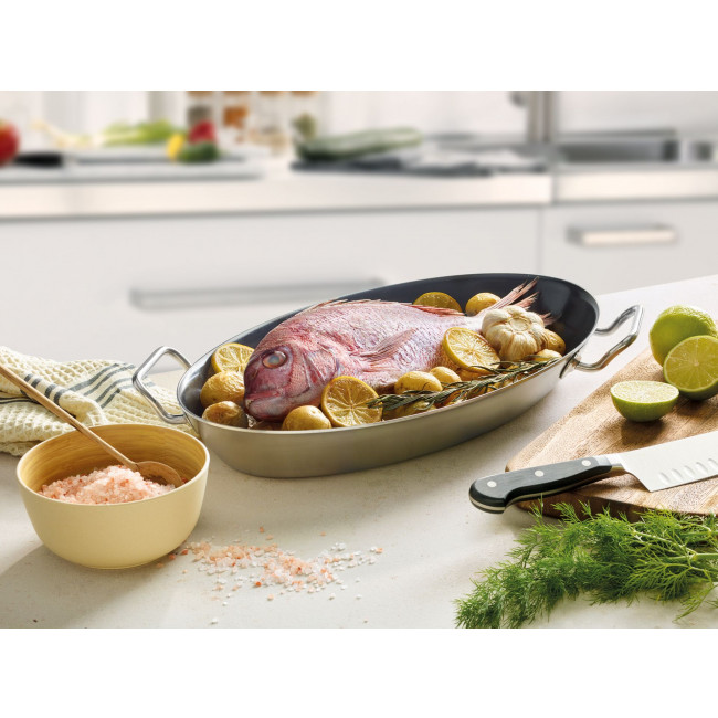 VULCANO pure Servierpfanne oval 40 cm Spring