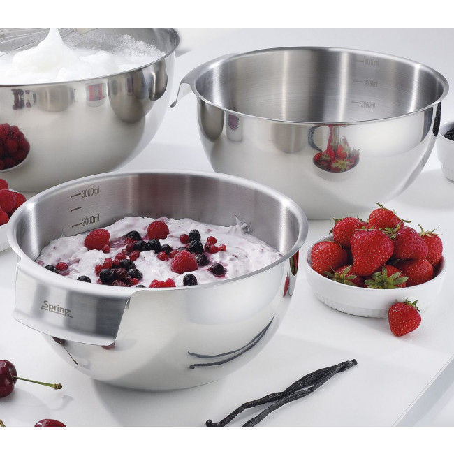 Tools Edelstahl Schüssel mit Griff - Spring