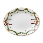 Star Fluted Christmas Schale oval 37 cm Royal Copenhagen