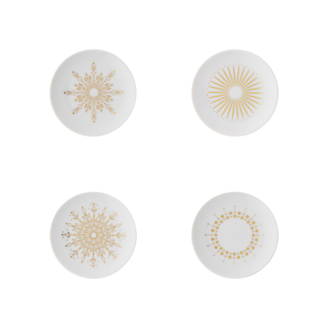 TAC Festive Celebration Stars 4er-Set Teller 10 cm - Rosenthal